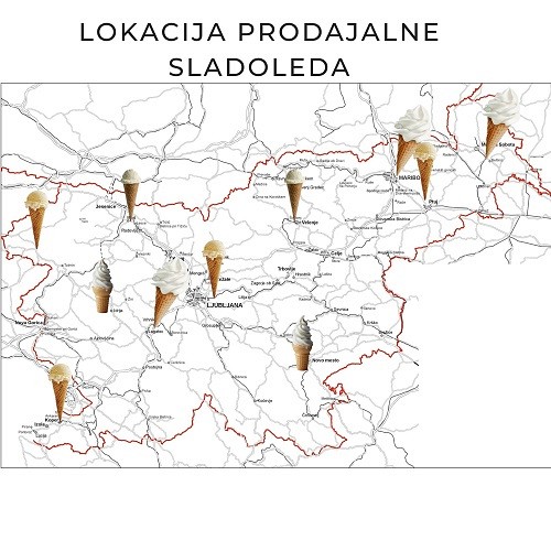 lokacije za prodajo sladoleda