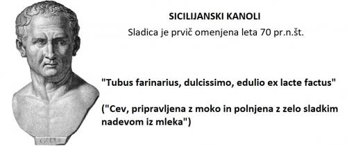 Kanoli - sladica prvič omenjena 70 pred našim štetjem