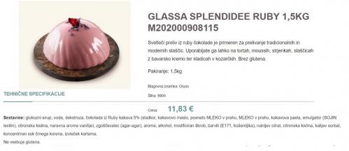Čokoladna glazura za torto ruby