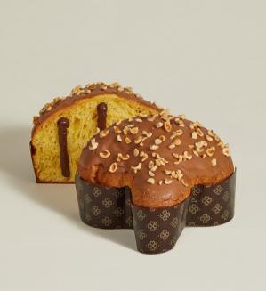 Colomba z giandujo in slano karamelo