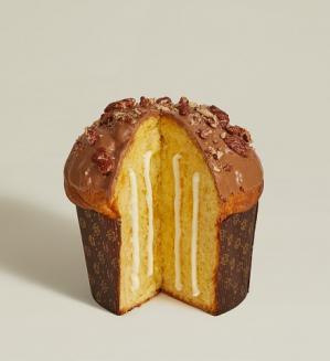 Panetone z belo čokolado