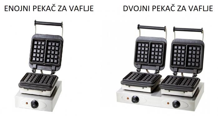 Enojni ali dvojni pekač za vaflje
