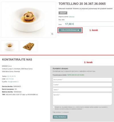 Oddajanje povpraševanja v dveh korakih