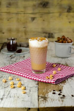 Iced latte gianduja