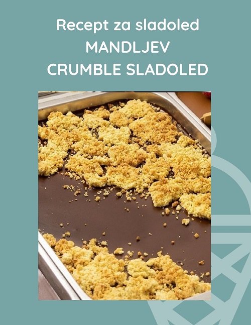 Mandljev crumble sladoled recept