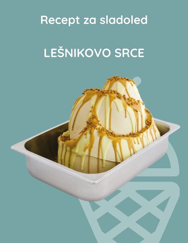 Recept za sladoled Lešnikovo srce