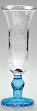 Steklen kozarec, moder pecelj ART.410/A fi8,3x22cm, 140ml 