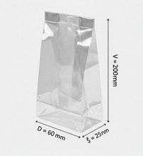 male celofanske vrečke za spravilo vzorčkov ali čajev