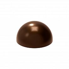 čokoladna polkrogla, ki omogoča sestavo čokoladne krogle