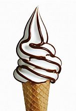 poseben čokoladni sirup za obarvanje točenega sladoleda