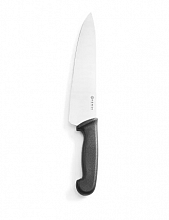črn kuharski nož z 24cm dolgim rezilom