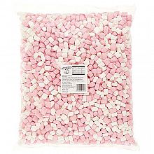 roza in beli marshmallowsi