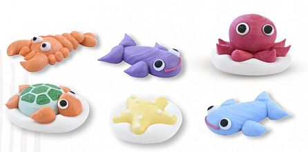 sladkorne figurice za najlepše otroške morske torte