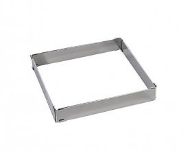 nastavljiv obroč za peko pravokotne torte višine 5cm