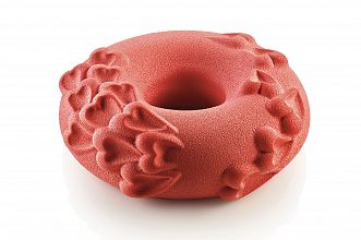 valentinova okrogla slaščica, izdelana s silikonskim modelom passione