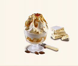 pasta za izdelavo sladoleda z okusom turškega medu ali mandolata