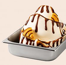 sladoledni preliv za imitacijo cimetovih rolic