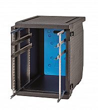 termobox z vključenim sistemom nosilcev za lažje prevažanje hrane