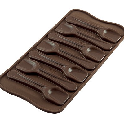 silikonski model za čokoladne praline v obliki žličk