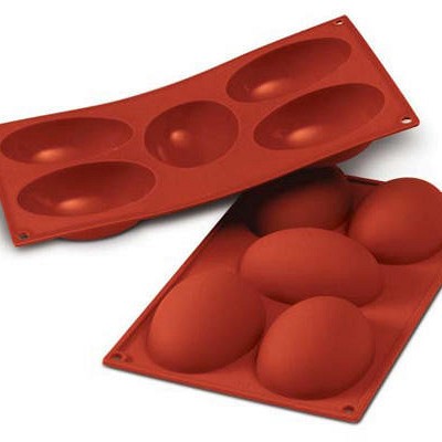 silikonski model za izdelavo polovičnih jajčnih oblik slaščic