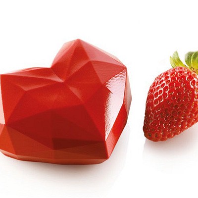 sladica v obliki origami srčka