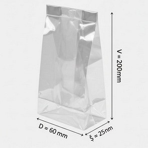 male celofanske vrečke za spravilo vzorčkov ali čajev