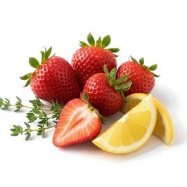 jagode, timijan in limone