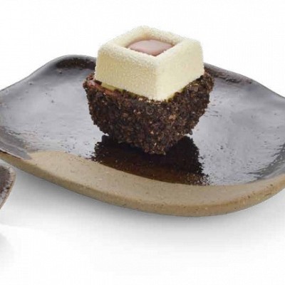 kakavova kvadratna skodelica za fingerfood