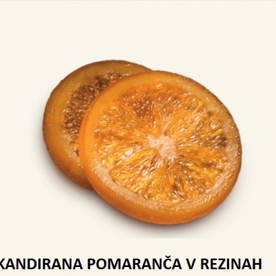 kandirana pomaranča v rezinah