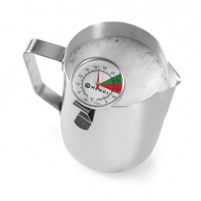 termometer v lončku za mleko