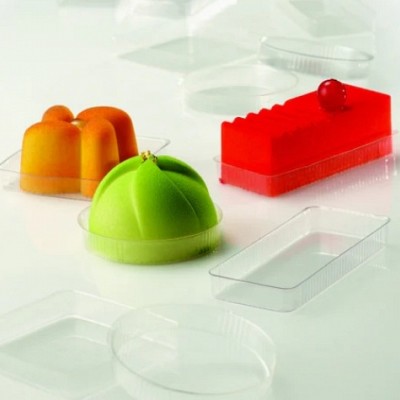 prozorni monoporcijski podstavki za sladice