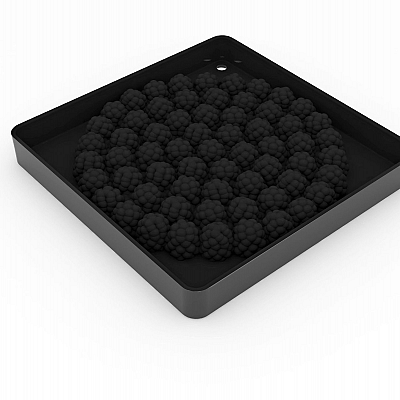 črn silikonski model za izdelavo okrasja za torte in pite