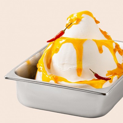 preliv čatni iz ananasa, breskve in čilija