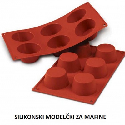 silikonski modelčki za mafine