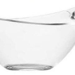 skodelica za sladoled iz čistega prozornega stekla