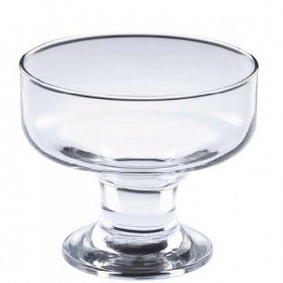 steklena skleda za postrežbo sladoleda ice cream