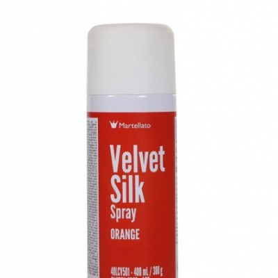 velvet silk oranžen sprej za obarvanje zamrznjenih slaščic