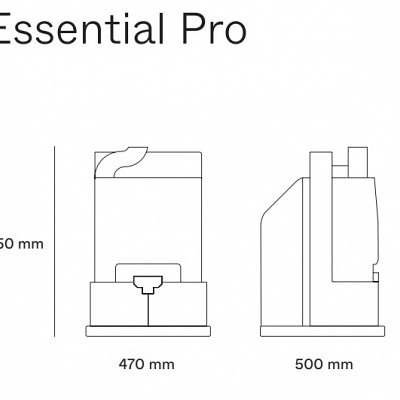 dimenzije profesionalnega sokovnika zumex essential pro