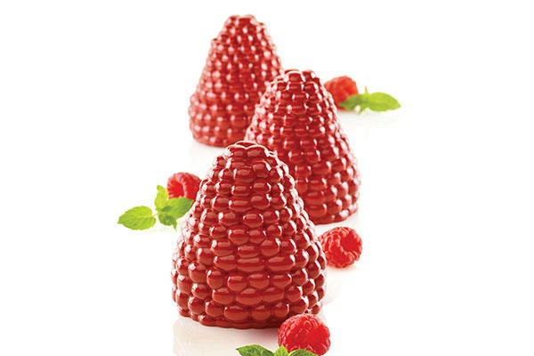 maline slaščice v vrsti
