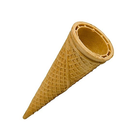 klasični kornet za eno kepico sladoleda