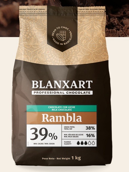 rambla mlečna čokolada za temperiranje