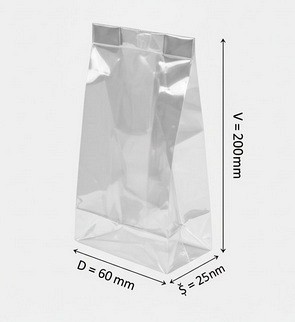 male celofanske vrečke za spravilo vzorčkov ali čajev