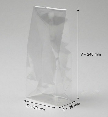 majhne celofanske vrečke za sušena zelišča ali dostavo vzorčkov oziroma mini daril