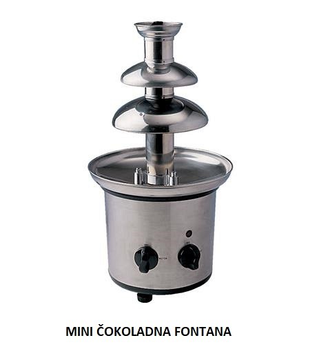 mini čokoladna fontana