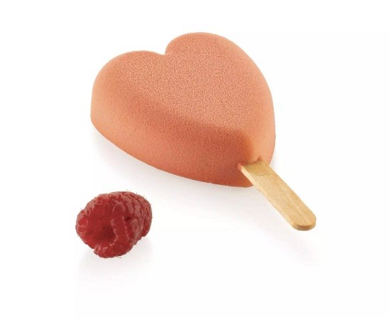 mini srčkaste sladoledne lučke v obliki srca