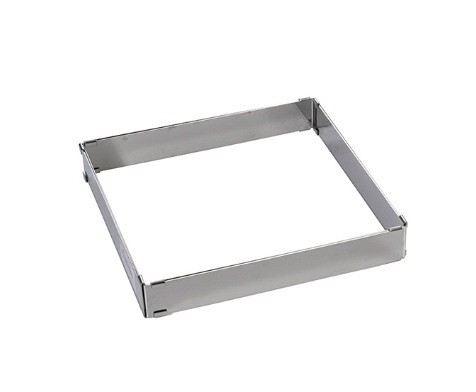 nastavljiv obroč za peko pravokotne torte višine 5cm