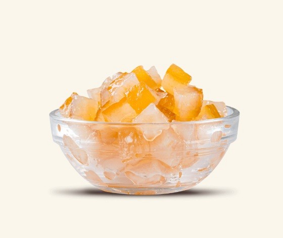 polkandirane kocke limonine lupinice v ginu