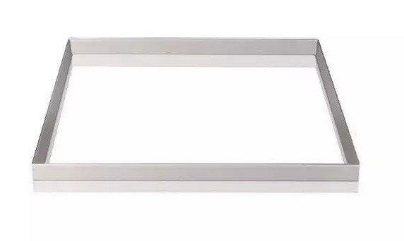 pravokotni inox obroč za pripravo kremšnite, sestavo tort ali peko biskvita