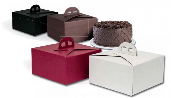 škatle za torto, rjave barve