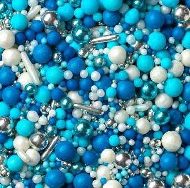 dark blue - sladkorna modra dekoracija